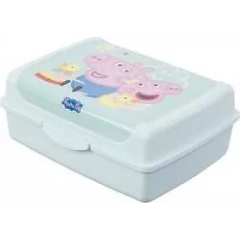 keeeper carla midi Peppa Pig Lunch Box, 1.0 L, Aquamarine Deco-Click-Box 1070562433600