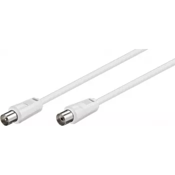 TECLINE Wentronic Goobay Antenna Cable, White, 20 m - IEC Coax Plug to IEC Coax Socket (50125)