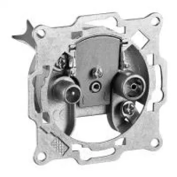 Wentronic Goobay 2-Hole Antenna Through-Outlet - 10 dB Through-Loss (67044)