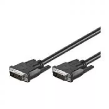 Wentronic goobay DVI-D Dual Link Cable 0.5m Black with Thumbscrews 93295
