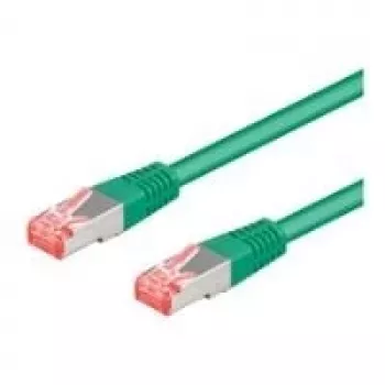 Wentronic 95647 CAT6 Patch Cable, RJ45 Plug to Plug, 25 m, Green