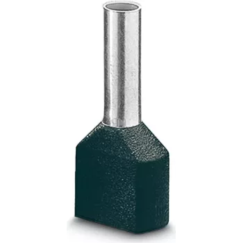 LAPP Twin Wire End Ferrule, 0.75 mm², 8 mm, Partially Insulated, Grey, 500 Pieces 61802000