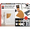 Marabu STRUCTURED ART Acrylic Texture Paste Set, 3 x 100 ml, White, Water-Based, Creamy-Pasty, Matte Surface 1202000000088