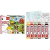 Marabu KiDS Window Color Set Farm, 6 x 25 ml Peel-Off Window Paint, Water-Based, Removable, 1 Set (0306000000006)