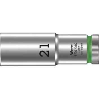 Wera 05004561001 Zyklop 8790 HMC 1/2 inch Drive 21mm Hexagon Socket with Knurled Grip
