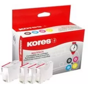 Kores G1577KIT Multi-Pack Ink Cartridges for Canon PGI-580/CLI-581 - Black, Cyan, Magenta, Yellow (4 x 12.2 ml)