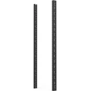 Schroff 23130-014 Vertical Mounting Rail, 38U, 1800 mm, Steel, Black