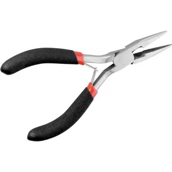 Wentronic Flat Nose Pliers 125 mm with Serrated Jaws (25 mm)