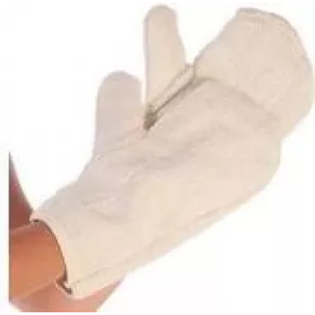 HYGOSTAR BACKFAUSTER oven glove, natural cotton terry, 330 mm, 1 piece 33160