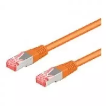 Wentronic 95605 CAT6a Patch Cable, RJ45 Plug to Plug, 1.5 m, Orange