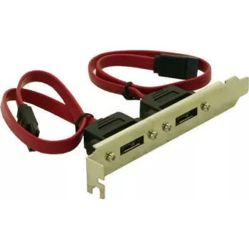 Delock slot bracket internal 2x SATA to 2x eSATA external (65116)
