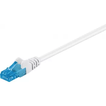 WENTRONIC Goobay CAT 6a Patch Cable, U/UTP, White, 1.5 m - LSZH Halogen-Free, Copper (59825)