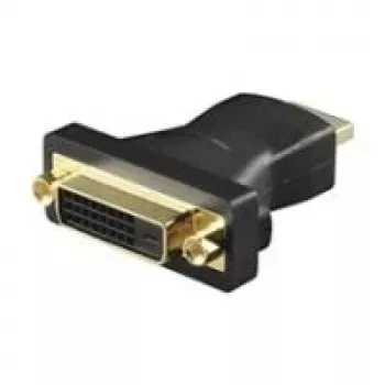 Wentronic Goobay HDMI to DVI-D Adapter, HDMI Plug to DVI-D Socket, Gold-Plated, Black, 2560x1600 68930