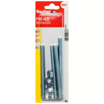 Fischer FIS GS M10 x 120 K NV Threaded Anchor 120 mm, Galvanised Steel, 1 Piece 503791