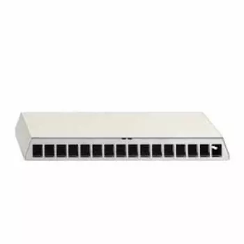 Rutenbeck Patch Panel PP-UM A-16 AP, 16-Port Surface-Mounted, White 23911115