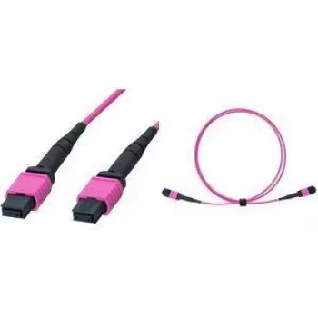 LogiLink FM7LC05 MPO patch cable, 12 fibres, multimode OM4 50/125 µm, MPO/PC B/B, type B, 5 m