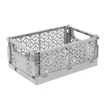 keeeper mini folding box fritzi, size M, Nordic Grey, 3.4 litres, foldable decoration box, food-safe, 1 piece 1023313000000