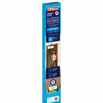 tesa Insect Stop Anthracite Insect Protection Door 1.2 x 2.4 m 55197-00101-00