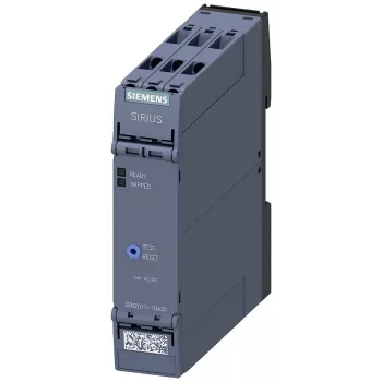 Siemens SIRIUS 3RN2 Thermistor Motor Protection Relay 3RN2011-1BA30, 24 V AC/DC, 1 NO + 1 NC, Screw Terminals, DIN Rail