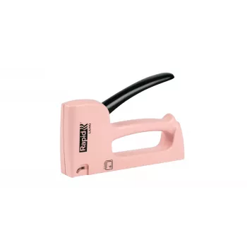 Rapid R13 Ljung Hand Stapler for Fine Wire Staples Type 13, 4-10 mm, Recycled Plastic Housing, Steel Internal Parts, Rose (5001621)