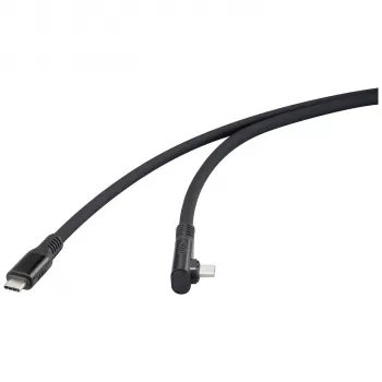 Renkforce USB4 USB-C to USB-C Cable 1m Black 8K UHD Magnetic Plug RF-6438138