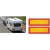 IWH ECE 70 Rear Marking Board Orange Fluorescent Yellow Reflective 565 x 195 mm 097607