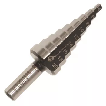 C.K Tools HSS Step Drill 6-20 mm T3010 1 with Cylindrical Shank