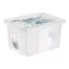 keeeper Karolina Stitch Storage Box, 15 L, Transparent, with Lid, stackable 1223600131900