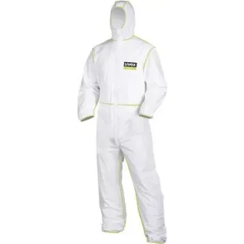 UVEX 9871012 Disposable Protective Coverall Type 5/6 Size XL White