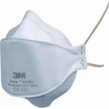 3M Aura 9332+BV FFP3 NR D Particulate Respirator Mask with Cool Flow Valve, White, 1 Piece 7000089312