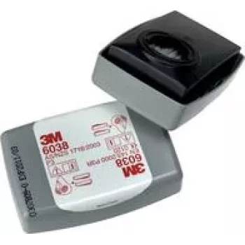 3M Particulate Filter with Activated Carbon, P3R 6038 - 20 Pieces (10x 2-Pack) - 2 Filters Required per Mask (6038)