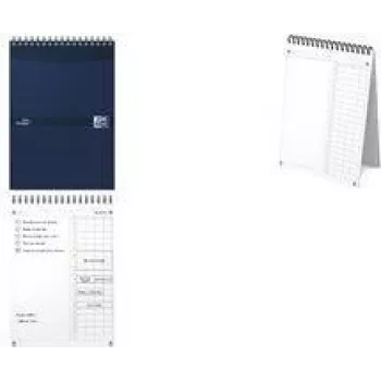 Oxford Essentials Time Manager Daily Desk Planner, A5, Dark Blue, 60 Sheets, Self-Standing, Daily Overview, 1 Piece 400202462