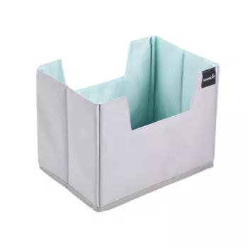 keeeper nea Shopping Organiser Size L, Grey/Aquamarine, Foldable, Reinforced Base, 38 L 1229862400000