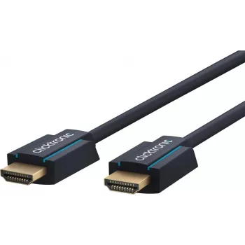 ClickTronic 70308 12.5m High-Speed HDMI Cable with Ethernet - Blue