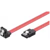 Wentronic 93116 SATA III Cable 0.5m Red, 6Gbps with Locking Clips