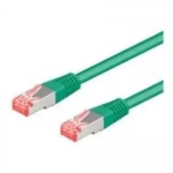 Wentronic Goobay CAT 6a S/FTP Patch Cable, 10 m, Green, LSZH, Copper 93702