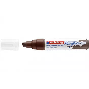 Edding 5000 Acrylic Marker Broad - Brown - Chisel Tip - Extra Thick - 5-10 mm 4-5000907