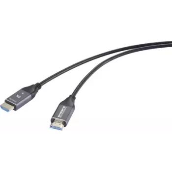 SpeaKa Professional HDMI Fibre Optic Cable HDMI-A Plug to Plug 50 m Black (SP-12842676)