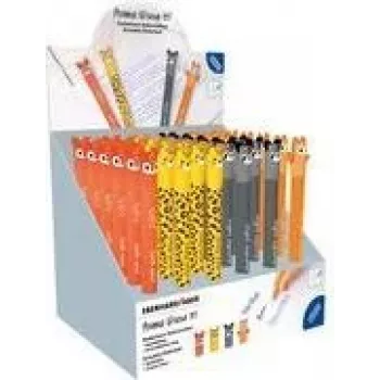 Faber-Castell Eberhard Faber Animal Erase It! Gel Pen Display, 0.7 mm, Blue, Erasable, Refillable, 36 Pens 560174
