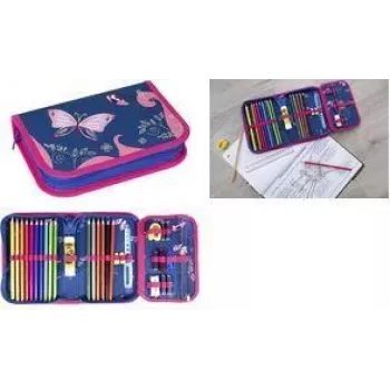 Faber-Castell Eberhard Faber Butterfly Pencil Case 32-Piece Polyester 577471
