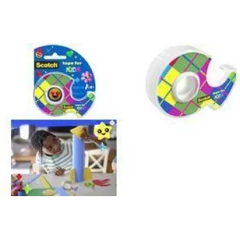 3M Scotch Kids Tape, 19 mm x 15 m, Invisible Matte Tape, Hand Dispenser, 1 Roll 7100410261