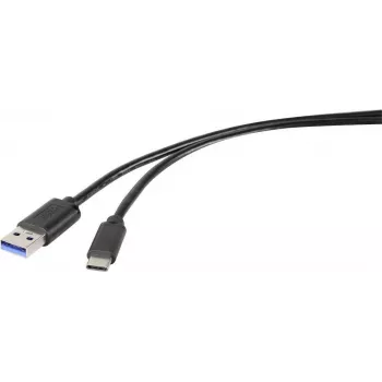 Renkforce RF-4535908 USB 3.2 Gen 1 Cable, USB-A to USB-C, 3 m, Black