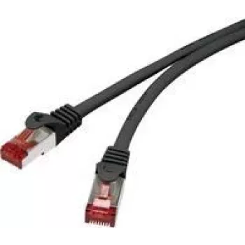 Renkforce RF-4979742 Cat6 S/FTP Patch Cable, RJ45, 3m, Black