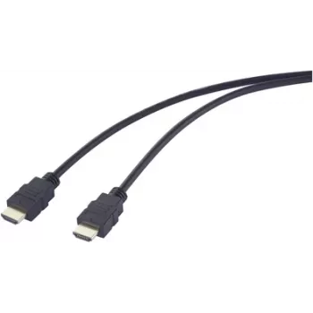 SpeaKa Professional HDMI Cable HDMI-A Plug to Plug 3.00 m Black 4K UHD SP-12816084