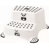 keeeper kids Igor Panda 2-Step Stool, White with Panda Print, 120 kg Load Capacity, Non-Slip Feet 1003110024100