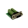 EXSYS EX-49005 D-SUB 9-Pin Male to 10-Pin Screw Terminal Block Adapter Cable, 0.3 m, RS-232