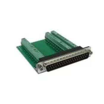 EXSYS EX-49035 D-SUB 37-pin Plug to 39-Pin Screw Terminal Block Adapter, Green/Silver