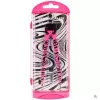 FABER-CASTELL EBERHARD FABER Quick-Set Compass, Neon Pink/Black, Central Drive Spindle, Black Graphic Pattern, 1 Piece (571701)