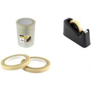 RAADHUIS Adhesive Tape, 12 mm x 66 m, Polypropylene, Transparent, Low Noise, 1 Roll (RD-351351-12)