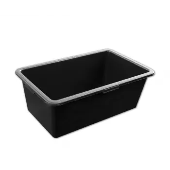 Bradas KTKP60 PVC Mortar Tub 60L Black with Profiled Edges